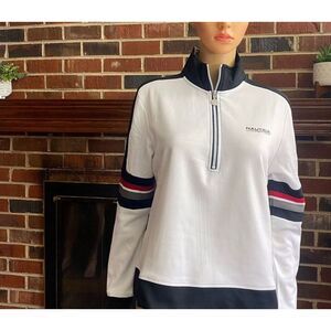 Nautica Competition Women's Jacket White Size S switshirt Antimicrobial Top New